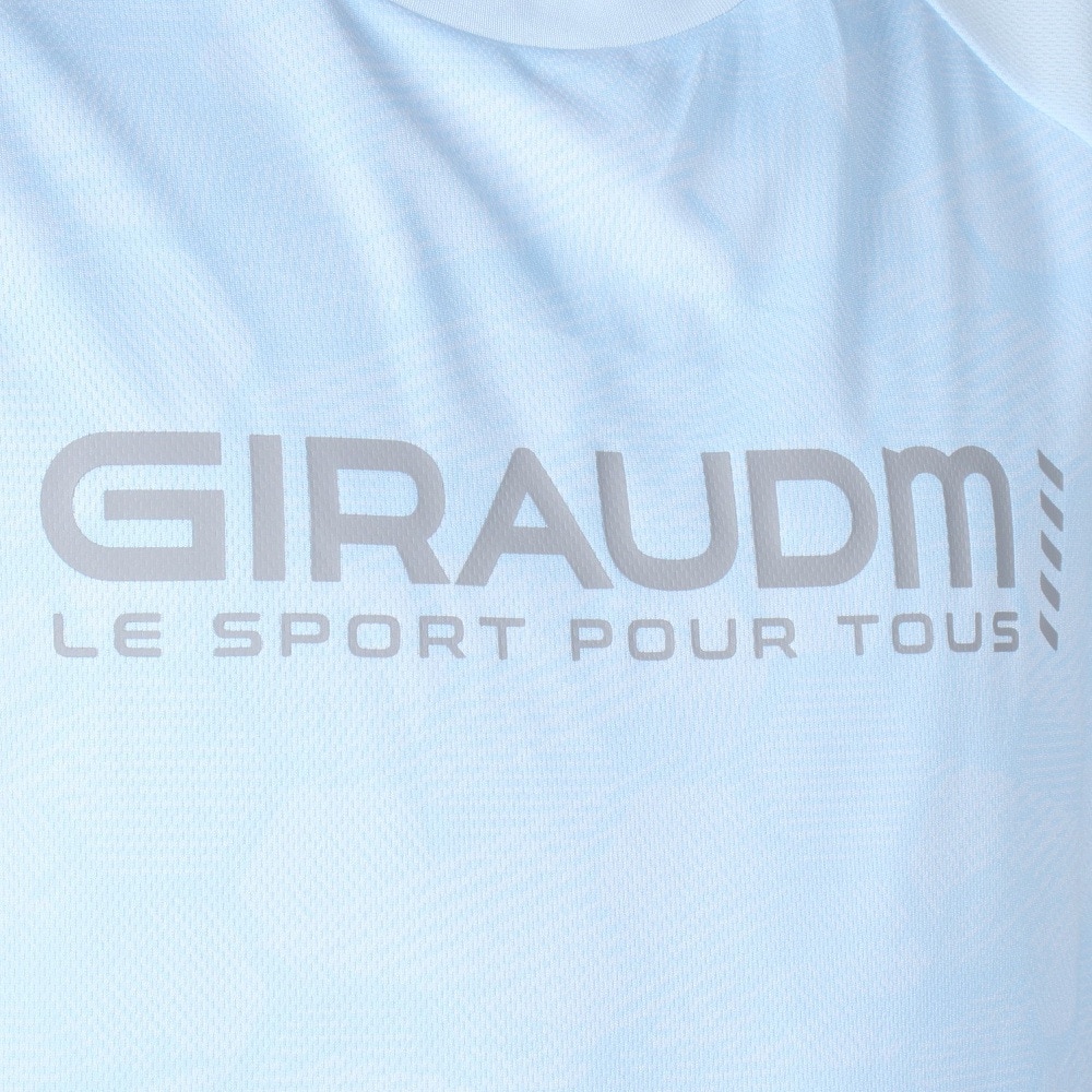 ジローム（GIRAUDM）（メンズ）ドライプラスクール シャインブロック メッシュ 半袖Tシャツ CT4S0028-TR863-GRES LBLU