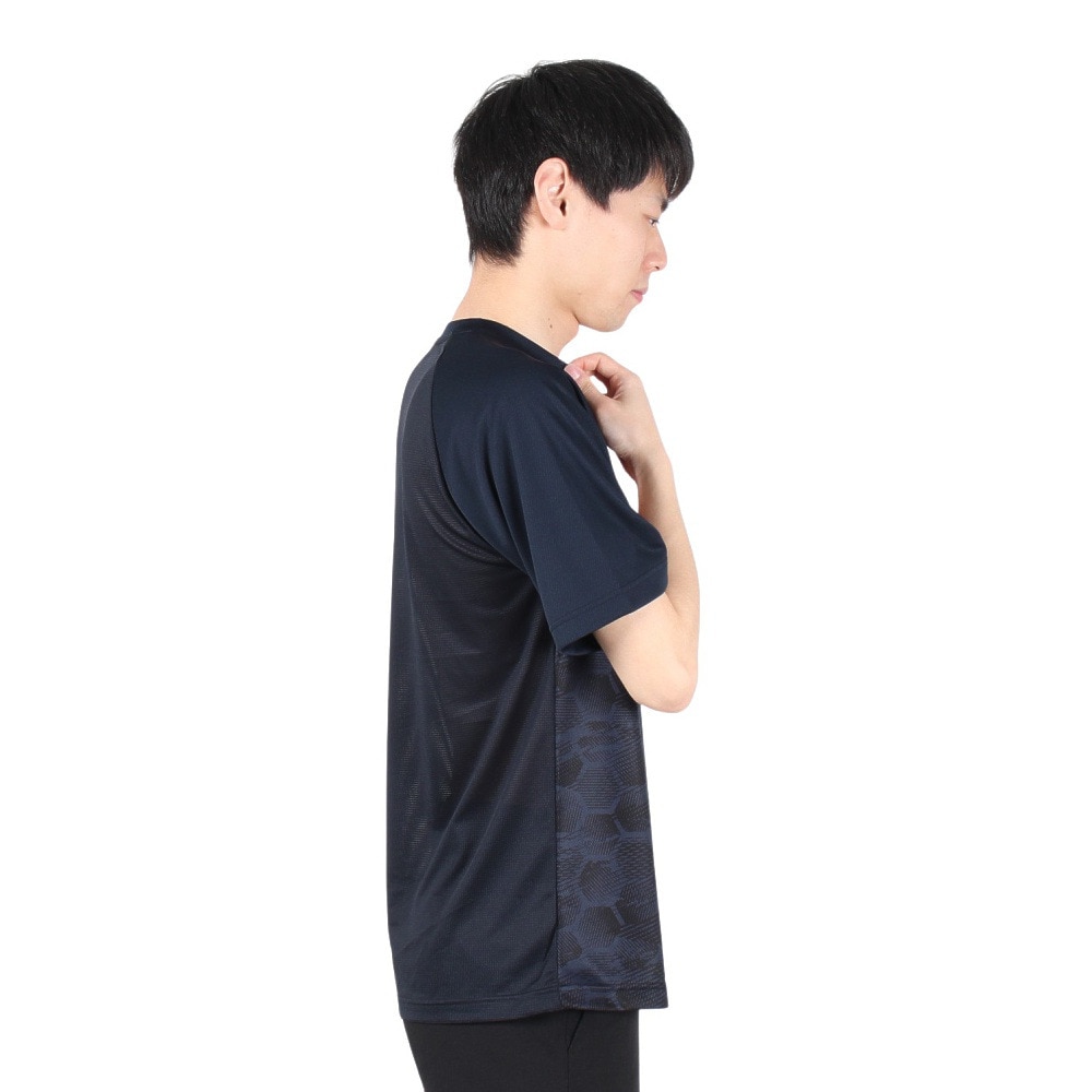 ジローム（GIRAUDM）（メンズ）ドライプラスクール シャインブロック メッシュ Tシャツ CT4S0028-TR863-GRES NVY