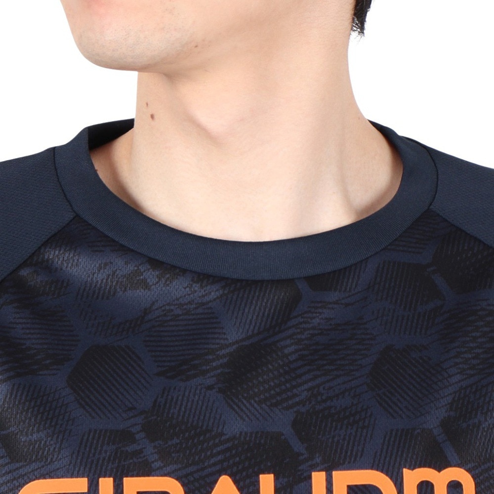 ジローム（GIRAUDM）（メンズ）ドライプラスクール シャインブロック メッシュ Tシャツ CT4S0028-TR863-GRES NVY