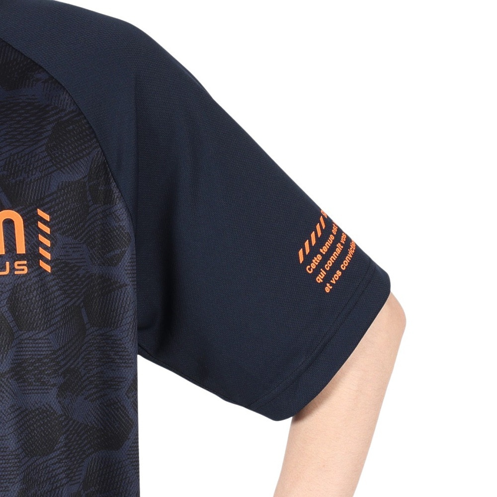 ジローム（GIRAUDM）（メンズ）ドライプラスクール シャインブロック メッシュ Tシャツ CT4S0028-TR863-GRES NVY