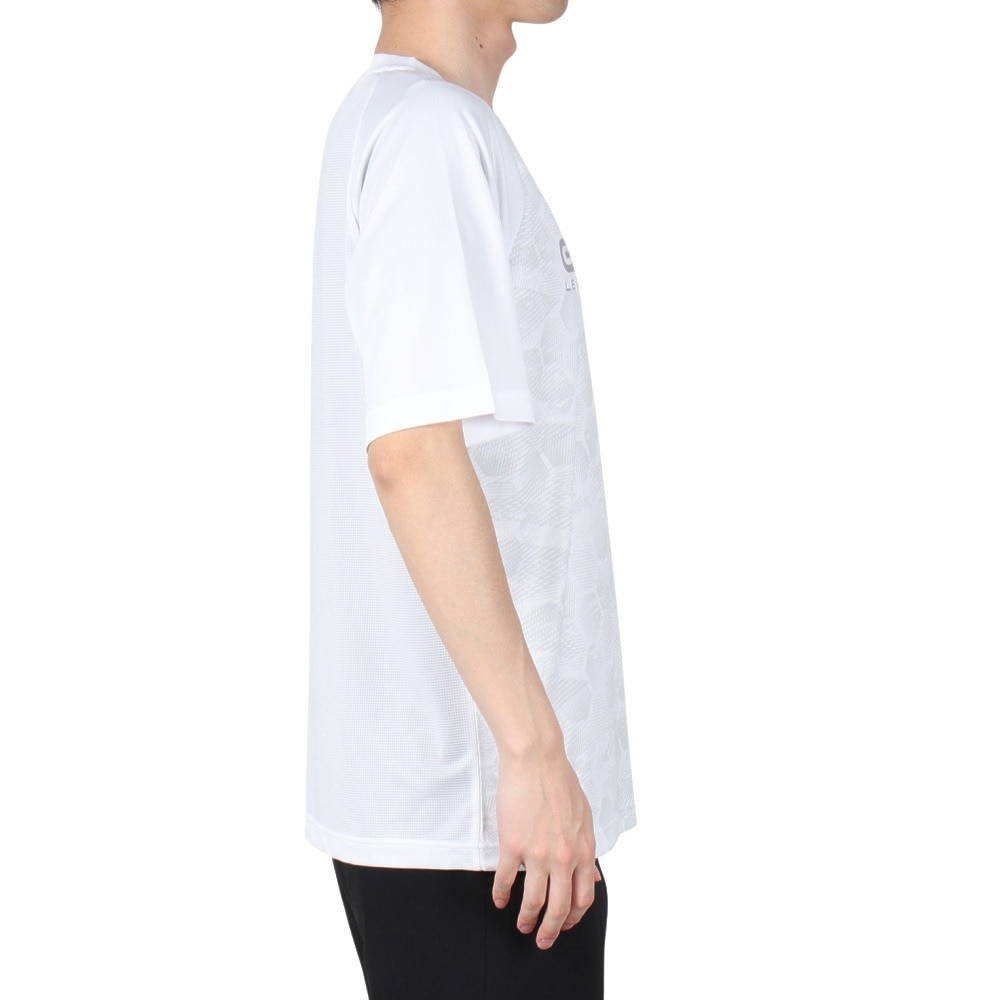 ジローム（GIRAUDM）（メンズ）ドライプラスクール シャインブロック メッシュ 半袖Tシャツ CT4S0028-TR863-GRES WHT