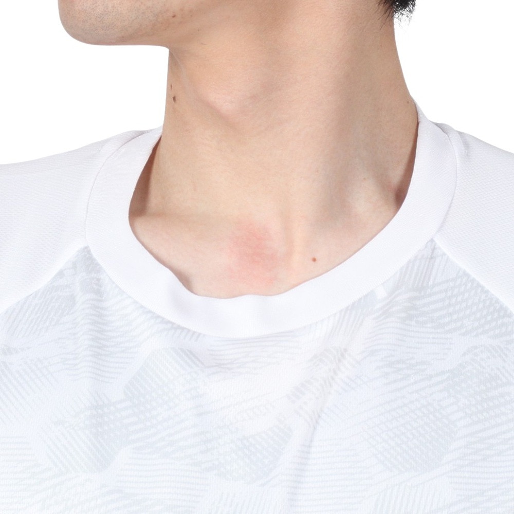 ジローム（GIRAUDM）（メンズ）ドライプラスクール シャインブロック メッシュ 半袖Tシャツ CT4S0028-TR863-GRES WHT