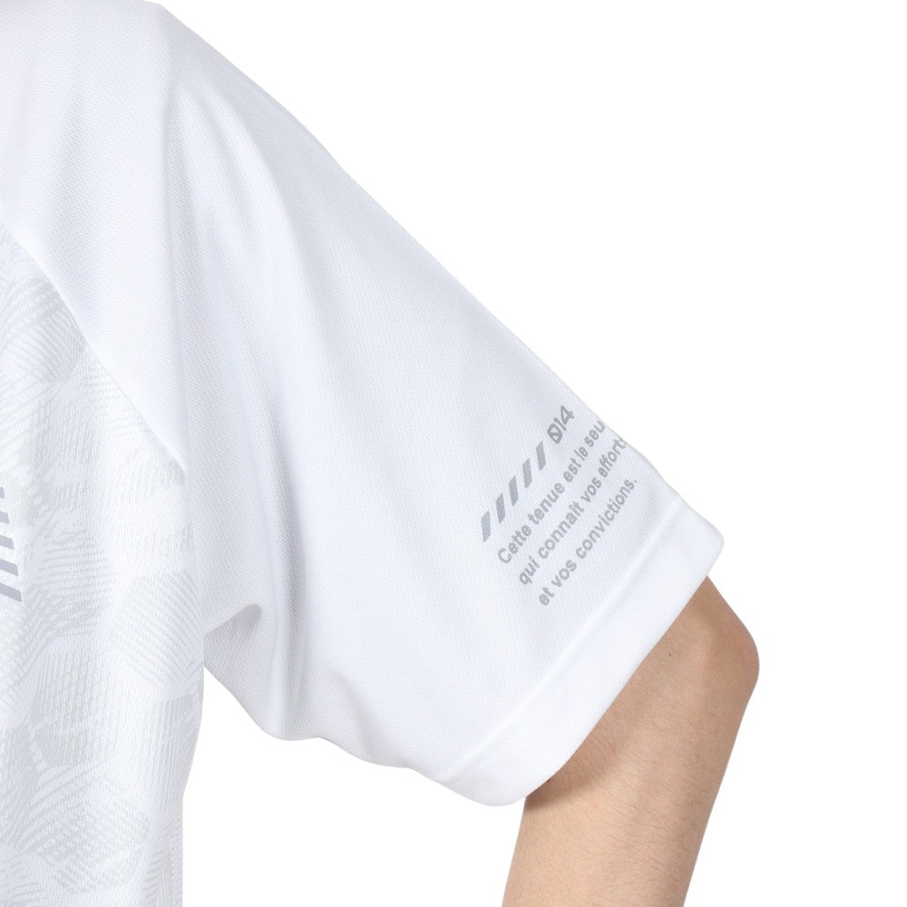 ジローム（GIRAUDM）（メンズ）ドライプラスクール シャインブロック メッシュ 半袖Tシャツ CT4S0028-TR863-GRES WHT