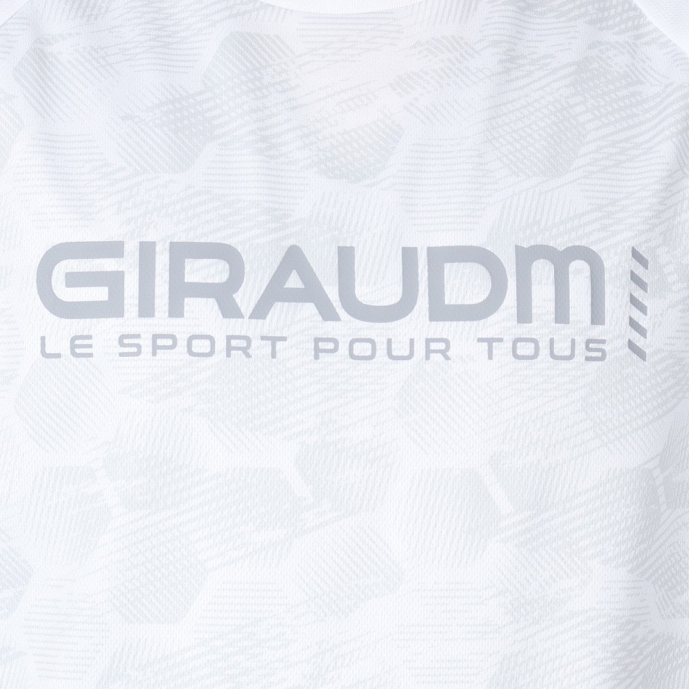 ジローム（GIRAUDM）（メンズ）ドライプラスクール シャインブロック メッシュ 半袖Tシャツ CT4S0028-TR863-GRES WHT