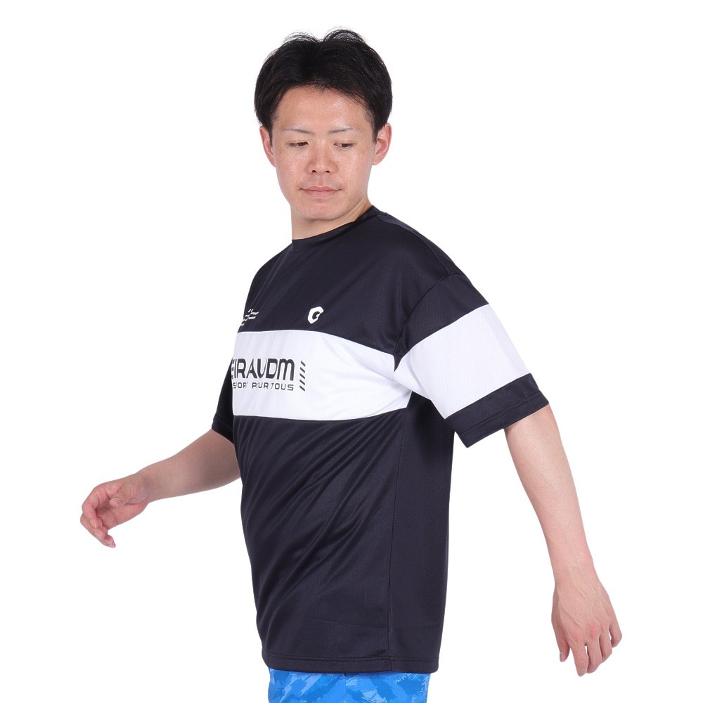 ジローム（GIRAUDM）（メンズ）ドライプラス メッシュ Tシャツ CT4S0029-TR863-GRES BLK