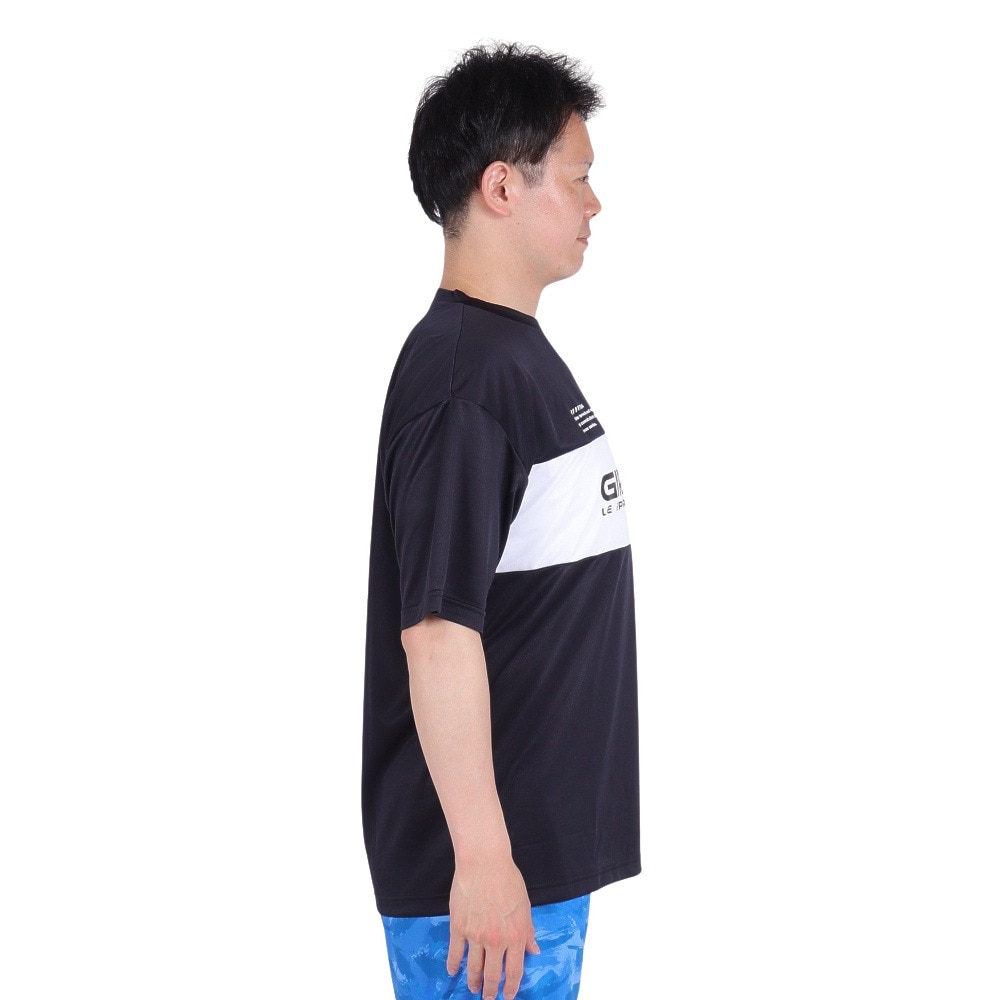 ジローム（GIRAUDM）（メンズ）ドライプラス メッシュ Tシャツ CT4S0029-TR863-GRES BLK