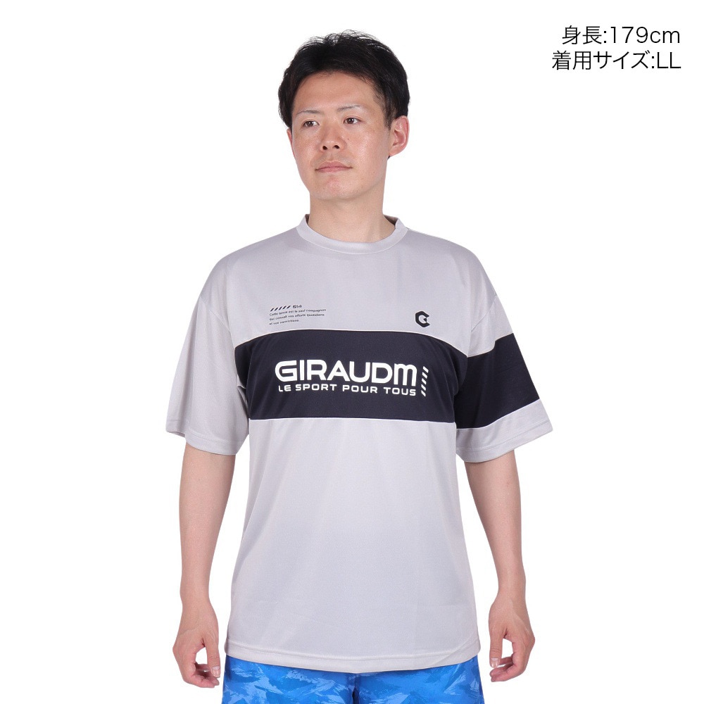 ジローム（GIRAUDM）（メンズ）ドライプラス メッシュ Tシャツ CT4S0029-TR863-GRES GRY
