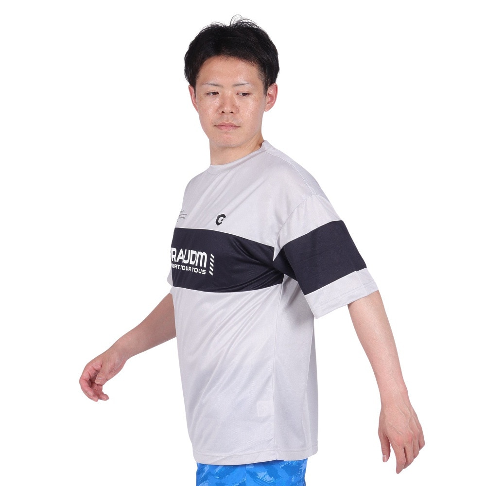 ジローム（GIRAUDM）（メンズ）ドライプラス メッシュ Tシャツ CT4S0029-TR863-GRES GRY