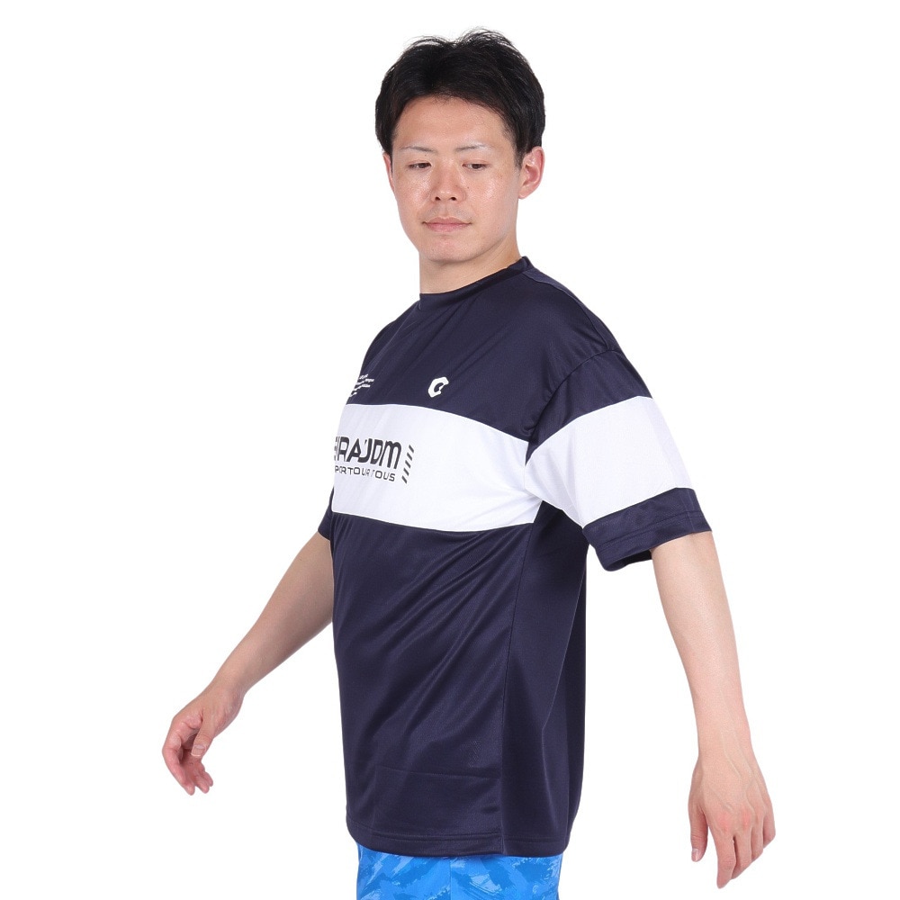 ジローム（GIRAUDM）（メンズ）ドライプラス メッシュ Tシャツ CT4S0029-TR863-GRES NVY