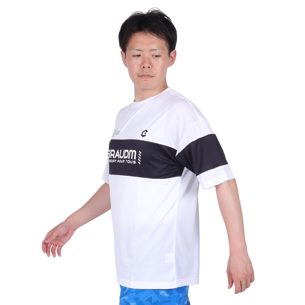 ジローム（GIRAUDM）（メンズ）ドライプラス メッシュ Tシャツ CT4S0029-TR863-GRES WHT