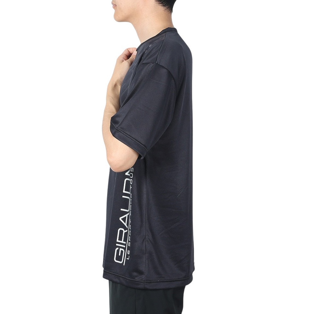 ジローム（GIRAUDM）（メンズ）ドライプラス メッシュ 半袖Tシャツ CT4S0030-TR863-GRES BLK