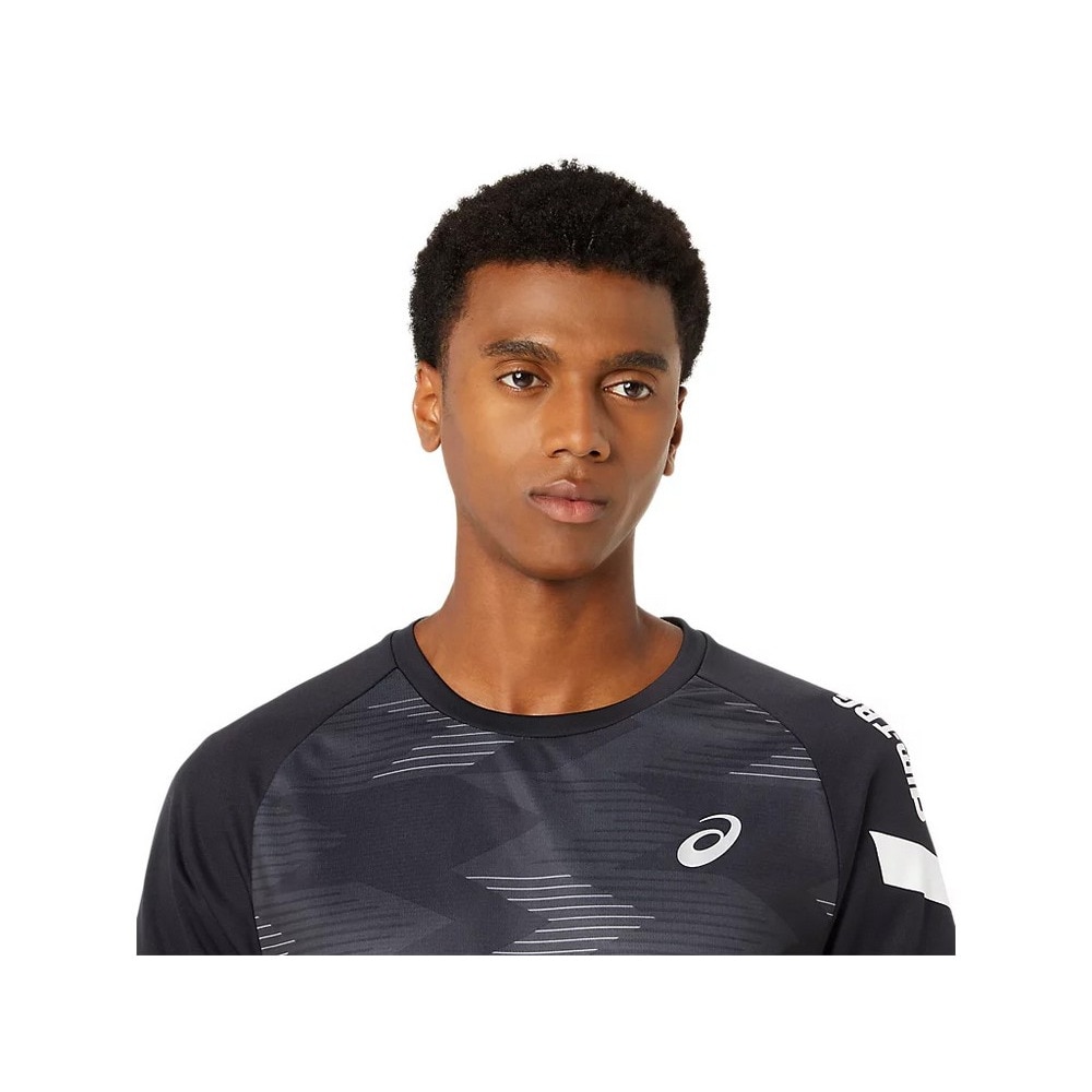 アシックス（ASICS）（メンズ、レディース）A-I-M ドライグラフィック 半袖シャツ 2031E553.001