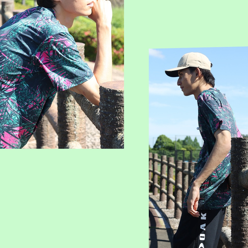 オークリー（OAKLEY）（メンズ）Enhance Qdevo 半袖Tシャツ Graphic 3.0 FOA406336-78Y