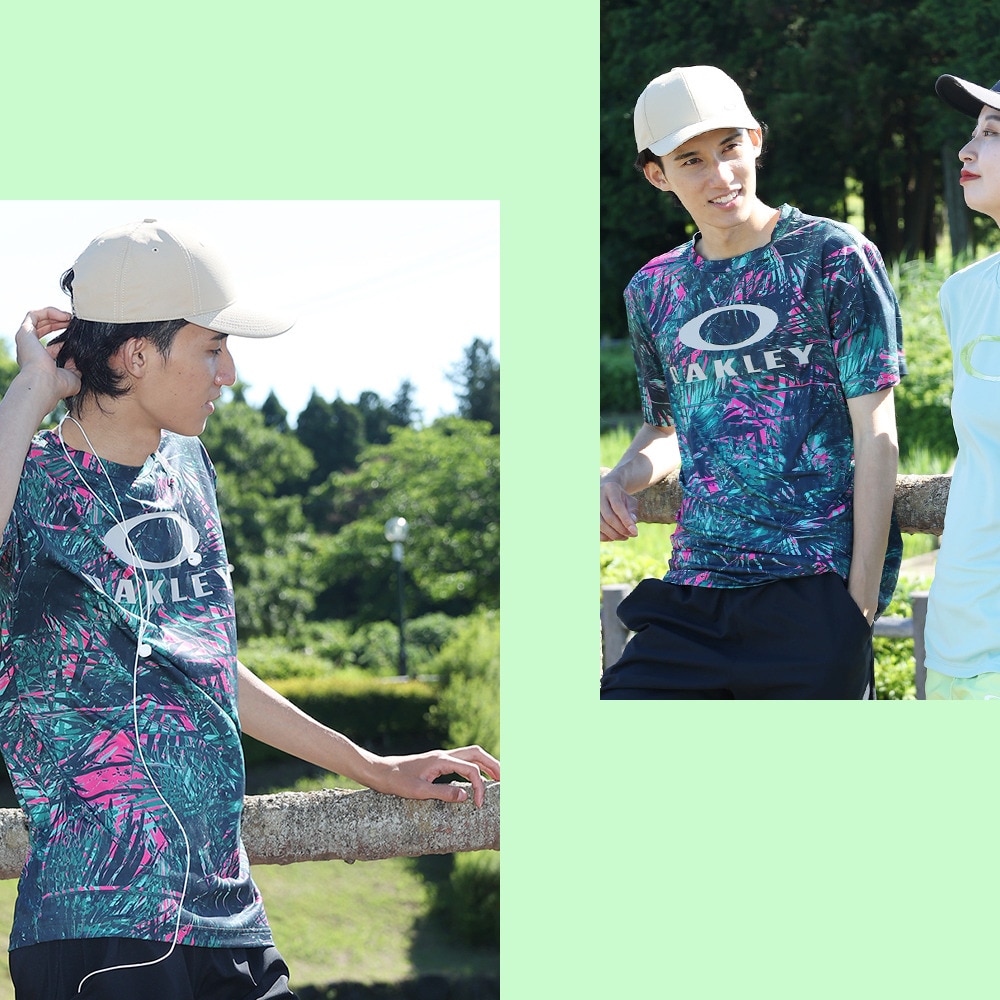 オークリー（OAKLEY）（メンズ）Enhance Qdevo 半袖Tシャツ Graphic 3.0 FOA406336-78Y