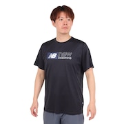 ニューバランス（new balance）（メンズ）パフォーマンスグラフィック 半袖Tシャツ AMT41000BK