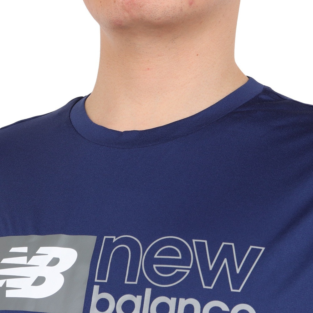 ニューバランス（new balance）（メンズ）パフォーマンスグラフィック 半袖Tシャツ AMT41000NV