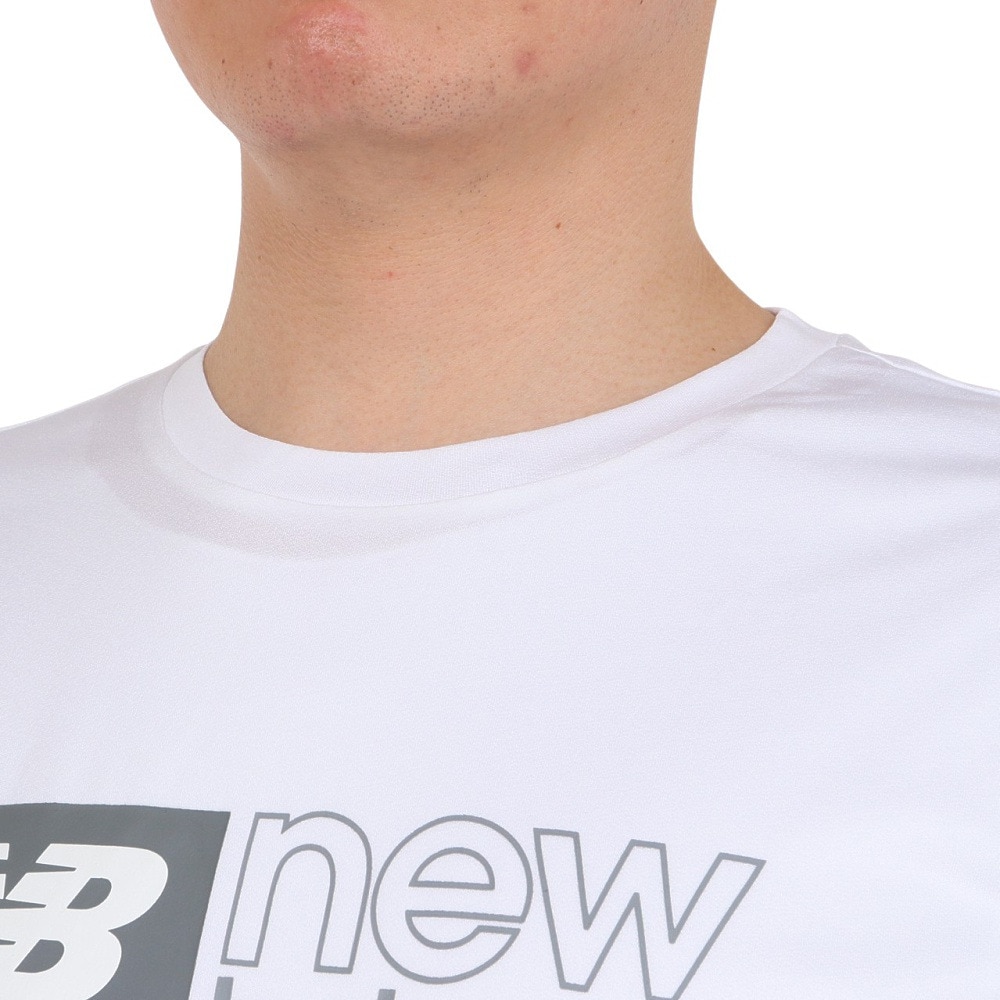 ニューバランス（new balance）（メンズ）パフォーマンスグラフィック 半袖Tシャツ AMT41000WT