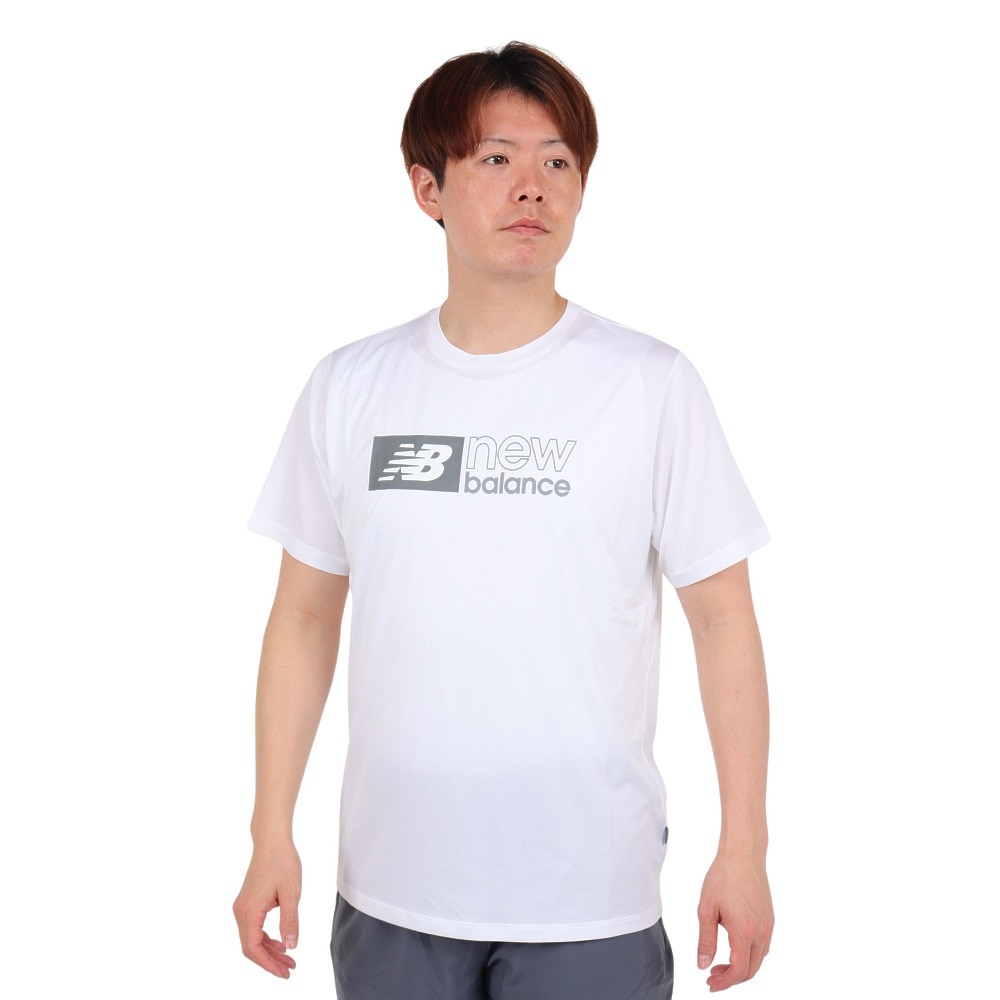ニューバランス（new balance）（メンズ）パフォーマンスグラフィック 半袖Tシャツ AMT41000WT