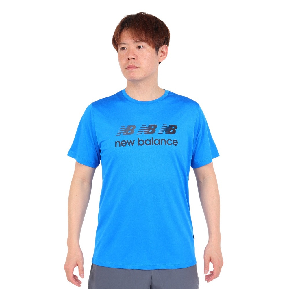 ニューバランス（new balance）（メンズ）パフォーマンスグラフィック 半袖Tシャツ AMT41001BUL