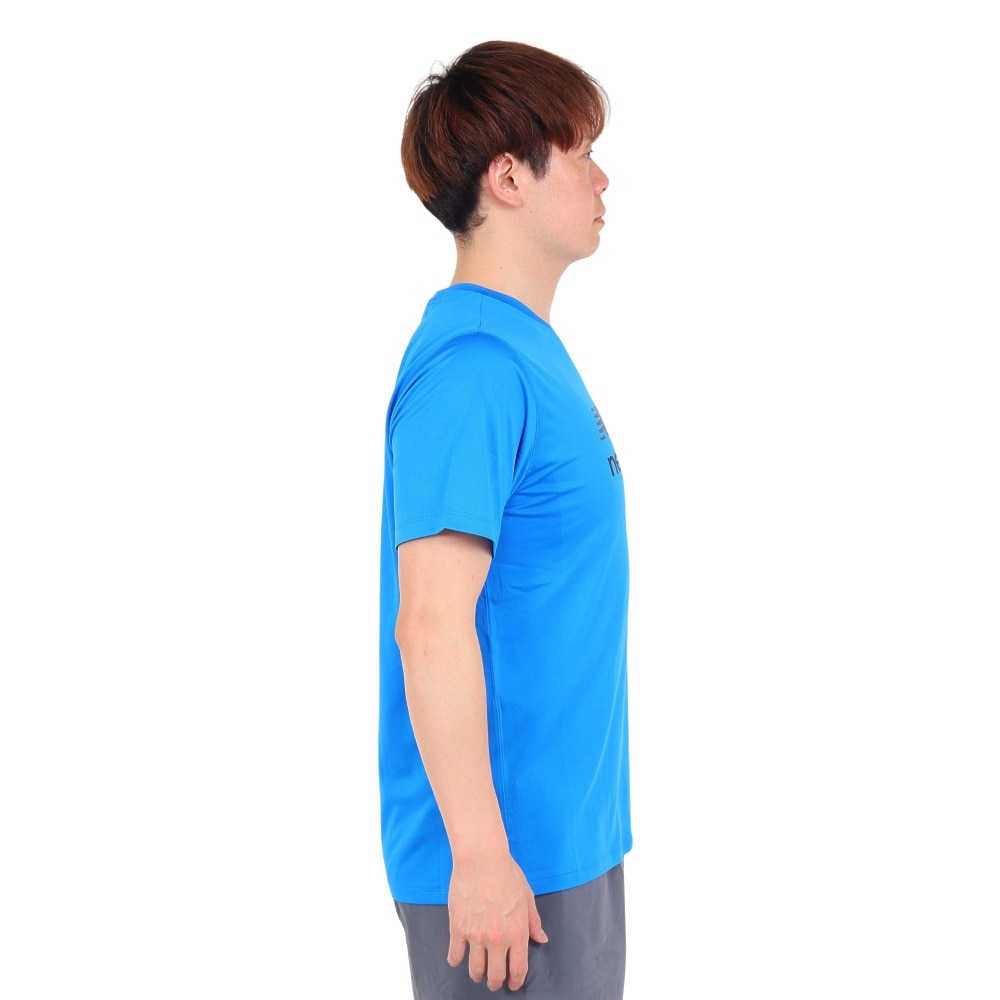 ニューバランス（new balance）（メンズ）パフォーマンスグラフィック 半袖Tシャツ AMT41001BUL