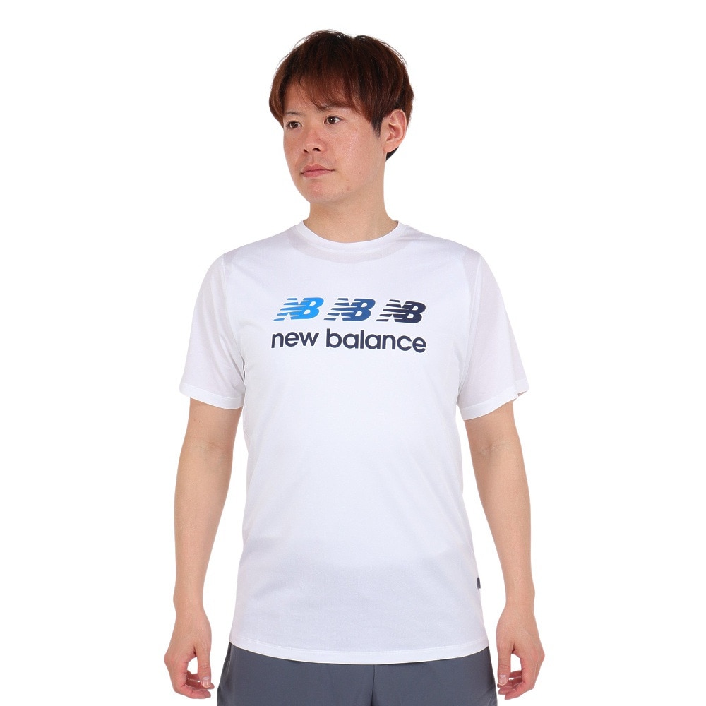 ニューバランス（new balance）（メンズ）パフォーマンスグラフィック 半袖Tシャツ AMT41001WT