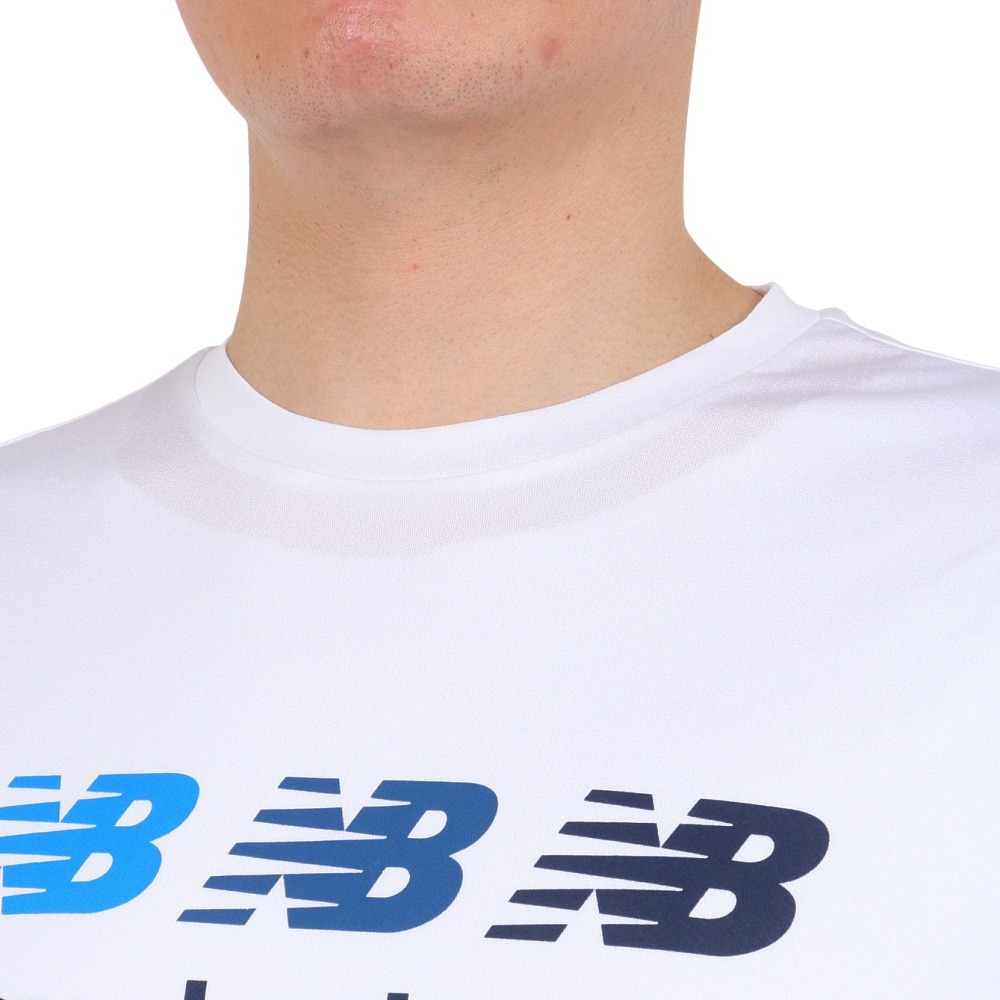 ニューバランス（new balance）（メンズ）パフォーマンスグラフィック 半袖Tシャツ AMT41001WT
