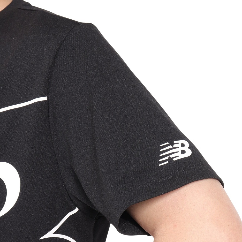 ニューバランス（new balance）（メンズ）ビッグロゴ半袖Tシャツ AMT31078BK