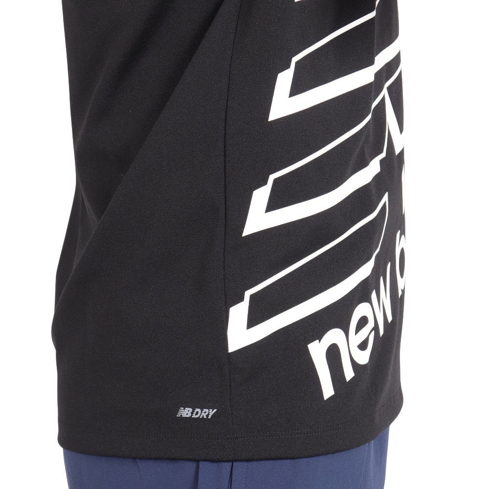 ニューバランス（new balance）（メンズ）ビッグロゴ半袖Tシャツ AMT31078BK