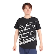 ニューバランス（new balance）（メンズ）ビッグロゴ半袖Tシャツ AMT31078BK