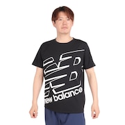 (メンズ)ビッグロゴ半袖Tシャツ AMT31078BK
