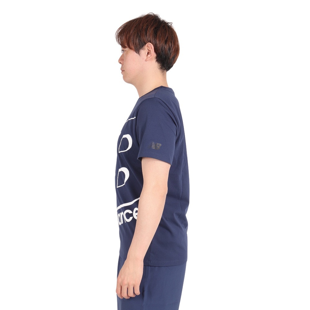 ニューバランス（new balance）（メンズ）ビッグロゴ半袖Tシャツ AMT31078NGO