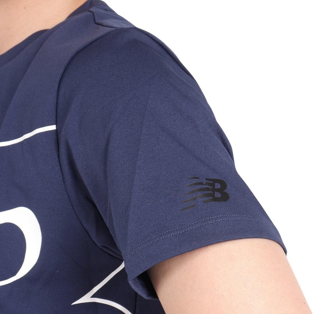 ニューバランス（new balance）（メンズ）ビッグロゴ半袖Tシャツ AMT31078NGO