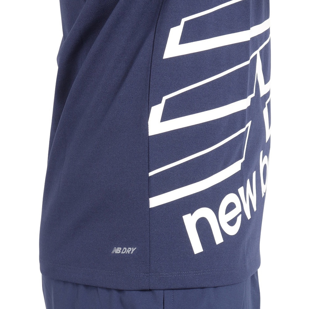 ニューバランス（new balance）（メンズ）ビッグロゴ半袖Tシャツ AMT31078NGO