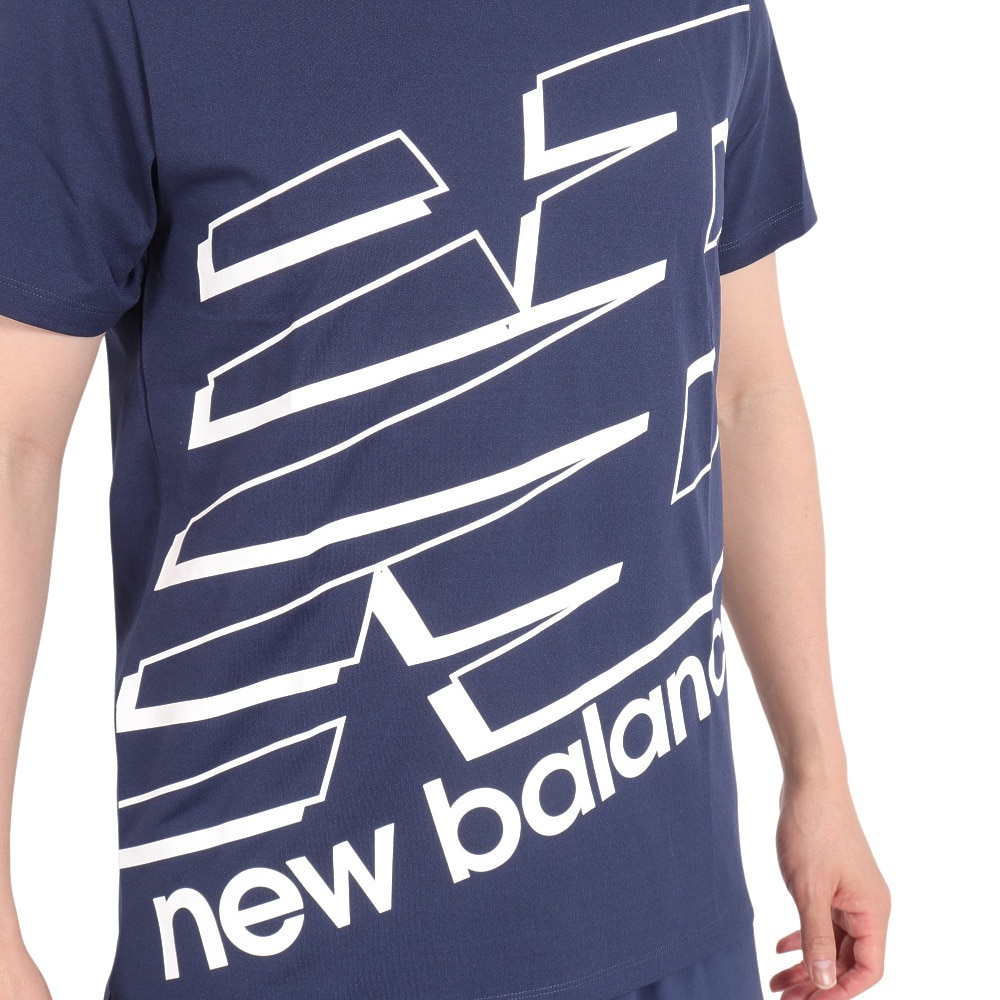 ニューバランス（new balance）（メンズ）ビッグロゴ半袖Tシャツ AMT31078NGO
