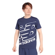 ニューバランス（new balance）（メンズ）ビッグロゴ半袖Tシャツ AMT31078NGO
