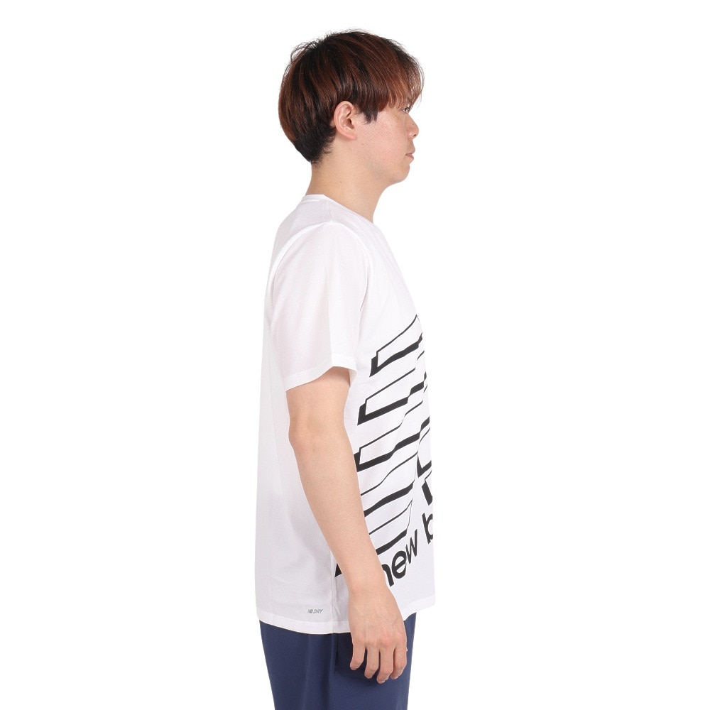 ニューバランス（new balance）（メンズ）ビッグロゴ半袖Tシャツ AMT31078WT