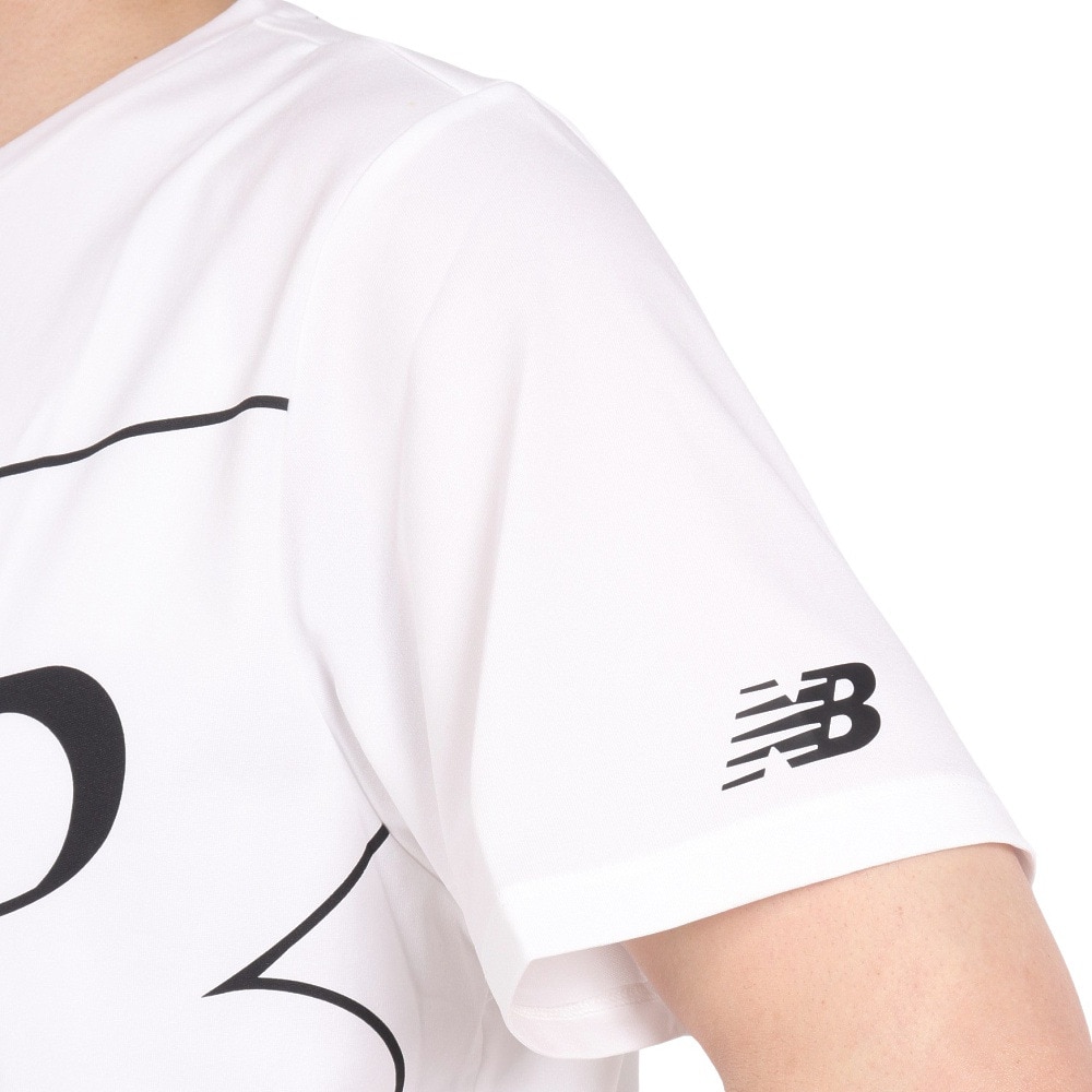 ニューバランス（new balance）（メンズ）ビッグロゴ半袖Tシャツ AMT31078WT