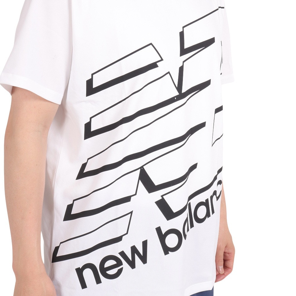 ニューバランス（new balance）（メンズ）ビッグロゴ半袖Tシャツ AMT31078WT