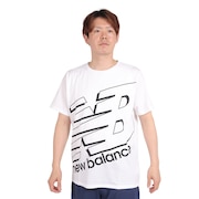 ニューバランス（new balance）（メンズ）ビッグロゴ半袖Tシャツ AMT31078WT