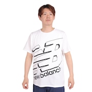 (メンズ)ビッグロゴ半袖Tシャツ AMT31078WT