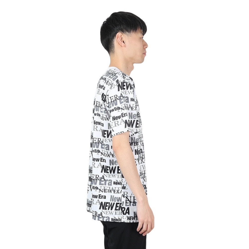 ニューエラ（NEW ERA）（メンズ、レディース、キッズ）半袖 テックTシャツ Text All Over 14121962