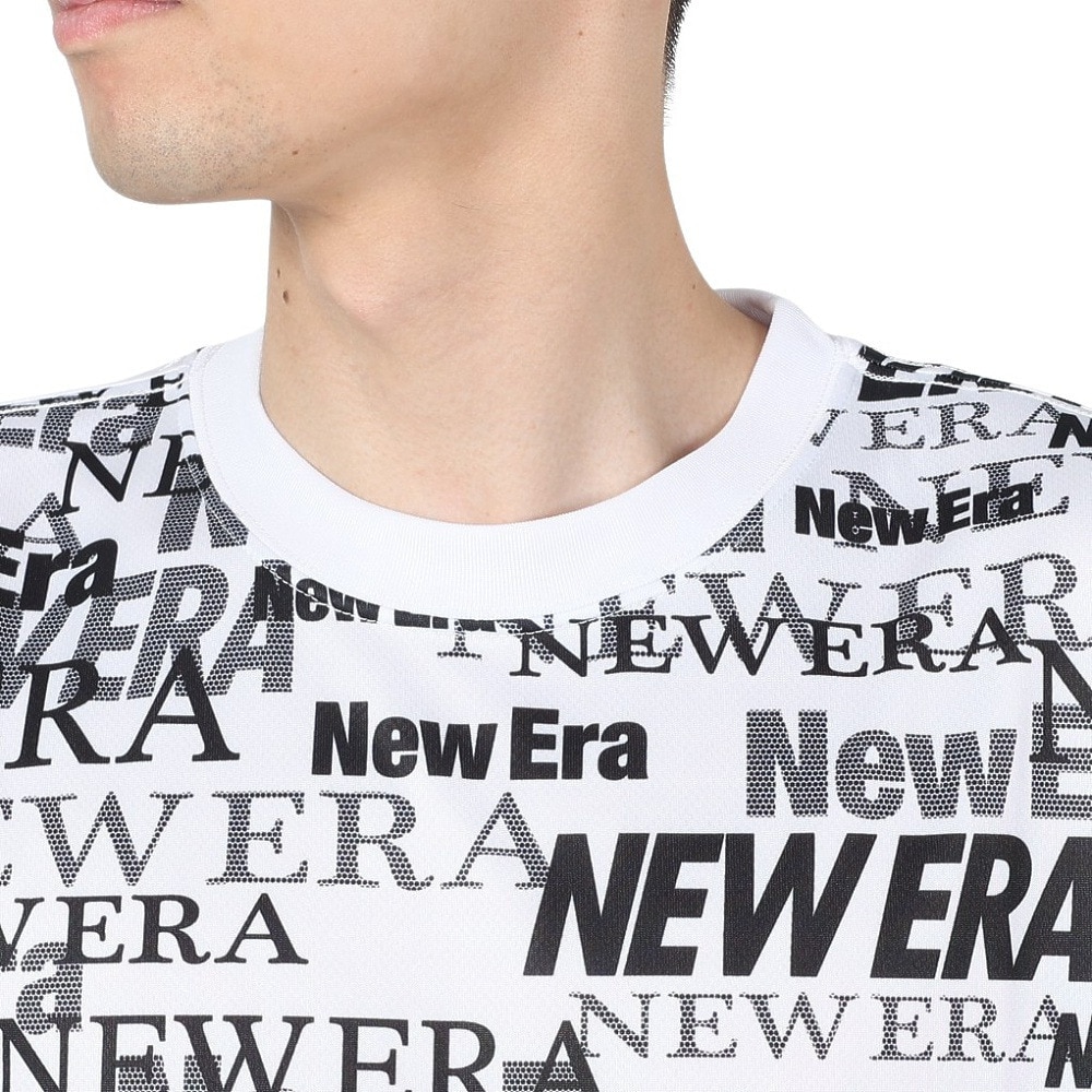 ニューエラ（NEW ERA）（メンズ、レディース、キッズ）半袖 テックTシャツ Text All Over 14121962