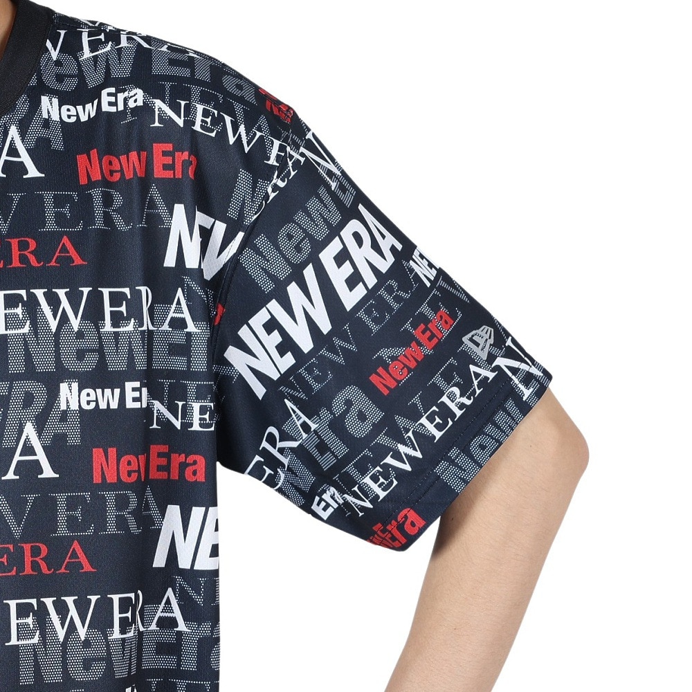 ニューエラ（NEW ERA）（メンズ、レディース、キッズ）半袖 テックTシャツ Text All Over 14121963