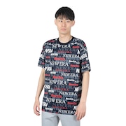 ニューエラ（NEW ERA）（メンズ、レディース、キッズ）半袖 テックTシャツ Text All Over 14121963