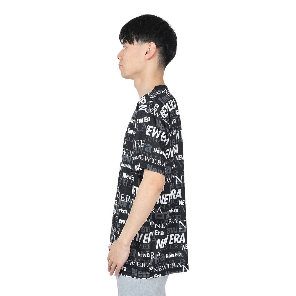 ニューエラ（NEW ERA）（メンズ、レディース、キッズ）半袖 テックTシャツ Text All Over 14121964
