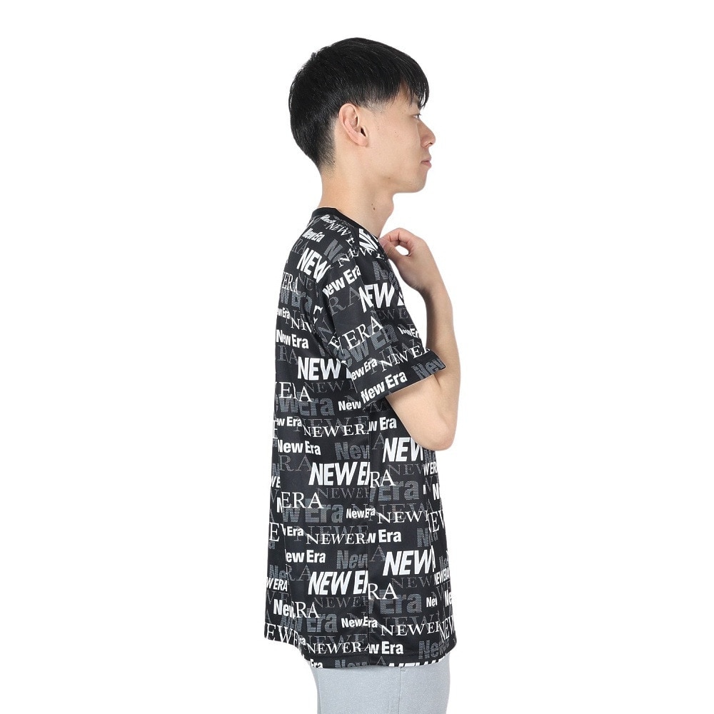 ニューエラ（NEW ERA）（メンズ、レディース、キッズ）半袖 テックTシャツ Text All Over 14121964