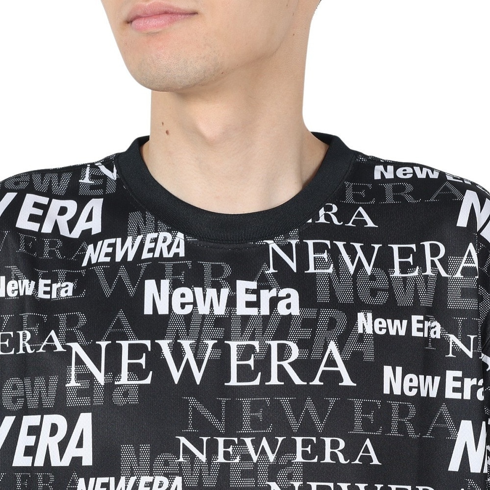 ニューエラ（NEW ERA）（メンズ、レディース、キッズ）半袖 テックTシャツ Text All Over 14121964