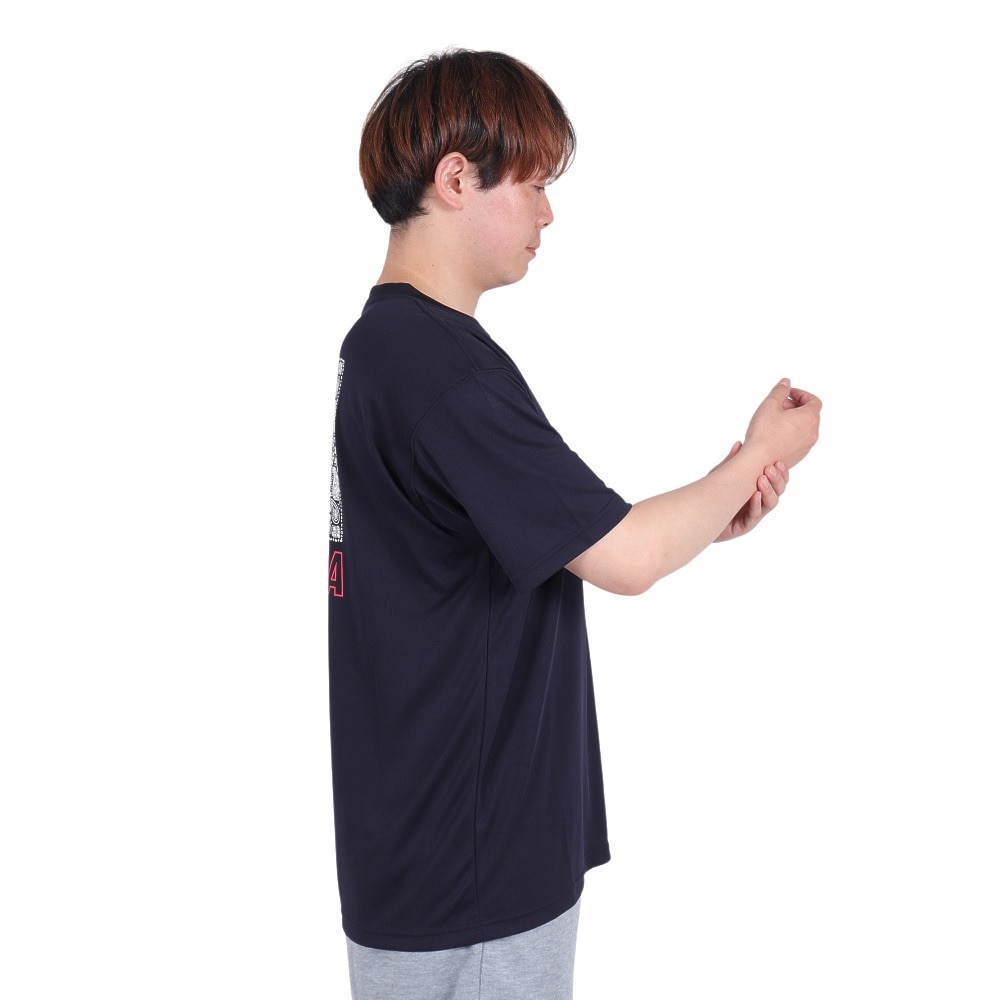 ニューエラ（NEW ERA）（メンズ）半袖 テック Tシャツ リアペイズリーロゴ 14311382