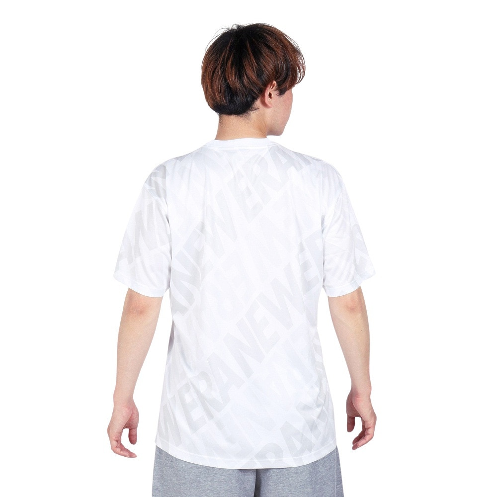 ニューエラ（NEW ERA）（メンズ）半袖 テック Tシャツ オールオーバーロゴ 14311389