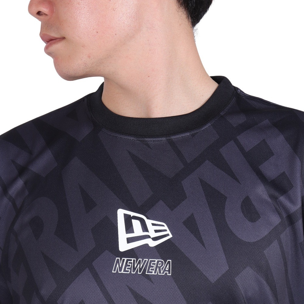 ニューエラ（NEW ERA）（メンズ）半袖 テック Tシャツ オールオーバーロゴ 14311390